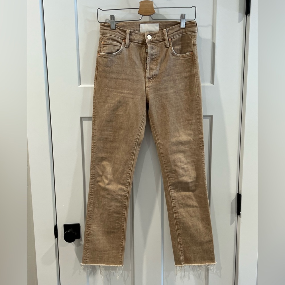 Mother Denim Scrapper Cuff Ankle Fray